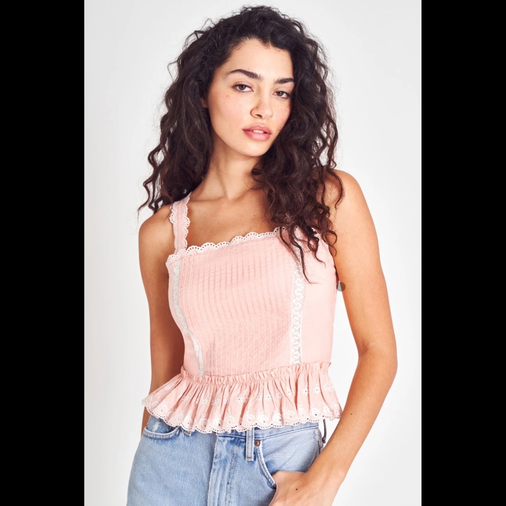 Loveshackfancy bustier top size 2 (Originally $275 NWT)